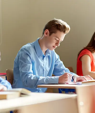 Students Taking Test Classroom