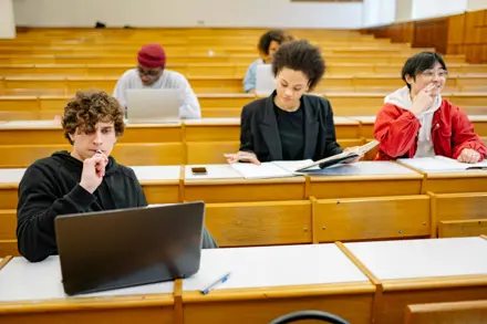 college students in a classroom NSHSS